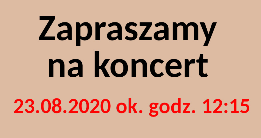 Koncert „Korowód Madonn” 23.VIII.2020